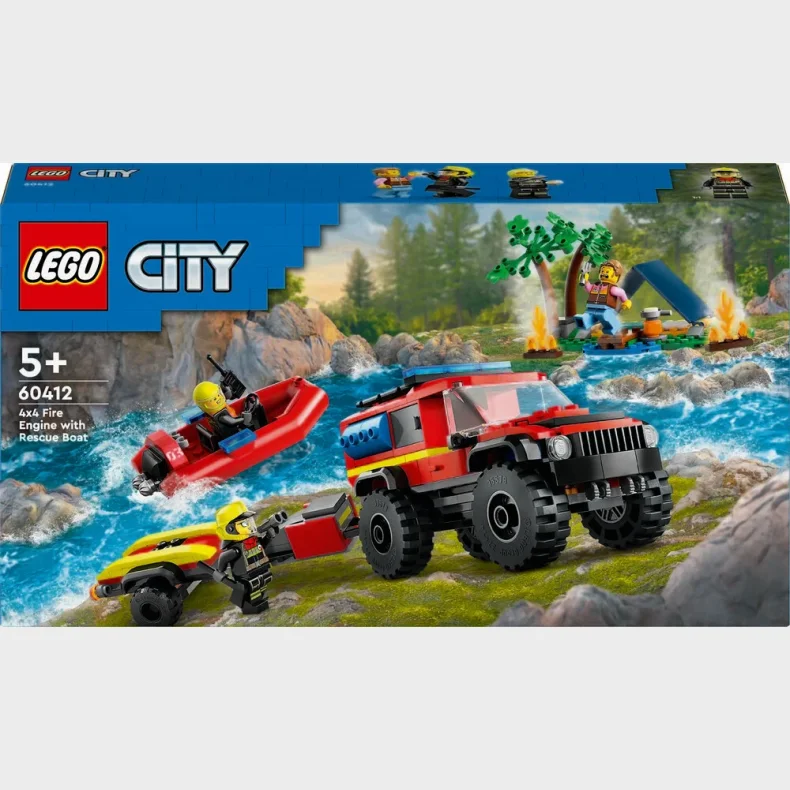 60412 LEGO City Fire Firhjulstrukket brandbil med redningsbd