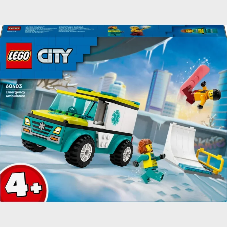 60403 LEGO City Great Vehicles Ambulance og snowboarder