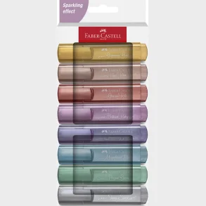 Overstregningspen Faber-Castell metallic 8 ass
