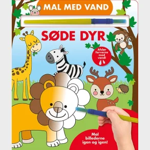 Mal med vand - Sde dyr (papbog med pensel - farvelg igen og igen)