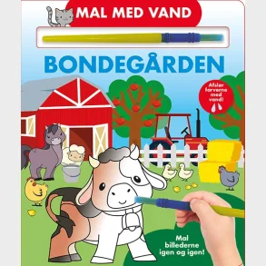 Mal med vand - Bondegrden (papbog med pensel - farvelg igen og igen)