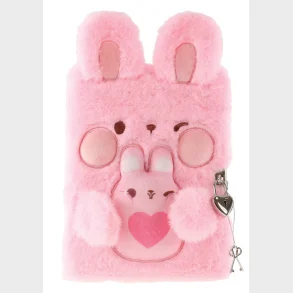 TINKA Dagbog Plys Kanin Rosa