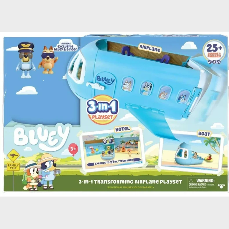 BLUEY Bluey's Escape Convertible Plane