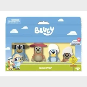 BLUEY Holiday Figure 4-pak Familetur