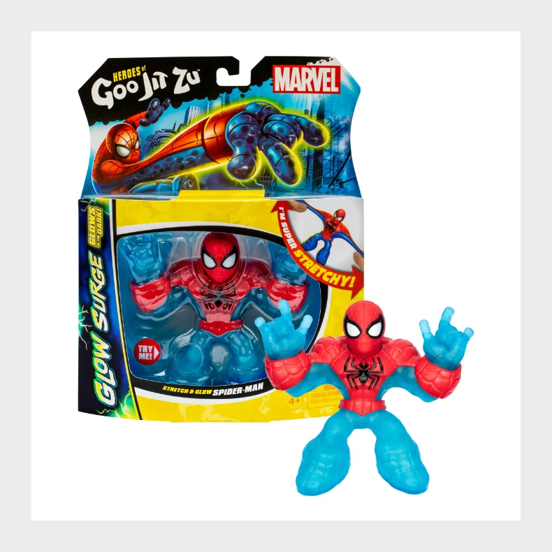 Goo Jit Zu Marvel Glow Surge Spiderman