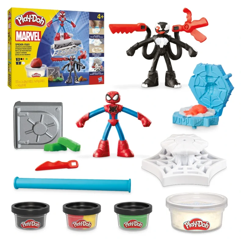 Play-Doh Marvel Spider-Man Launch &amp; Slice Battle