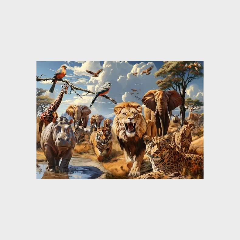Puslespil wild animals 1000 brikker