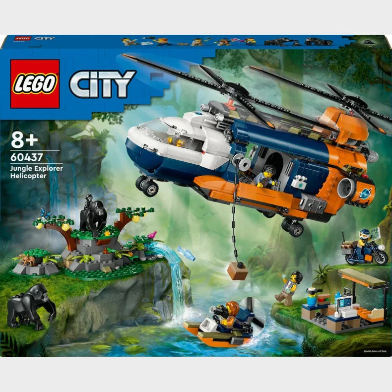 60437 LEGO City Exploration Jungleeventyr  helikopter og ekspeditionsbase