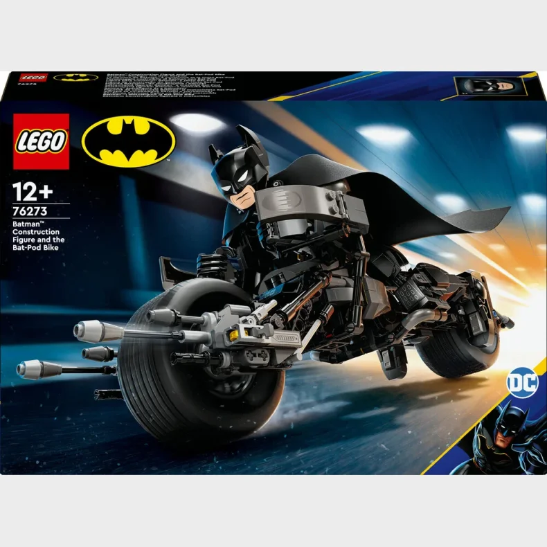 76273 LEGO Super Heroes DC Byg selv-figur af Batman og Batpod-motorcyklen