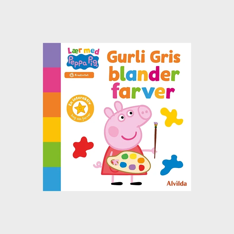 Peppa Pig - Lr med Gurli Gris - Gurli Gris blander farver