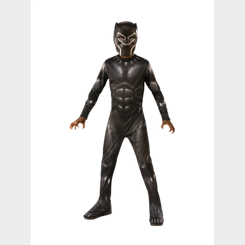 Black Panther Classic kostume med maske str. 3-4 r