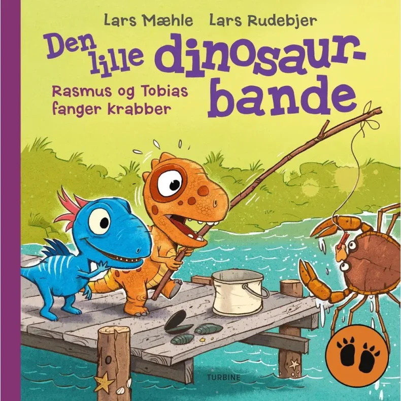 Den lille dinosaurbande  Rasmus og Tobias fanger krabber