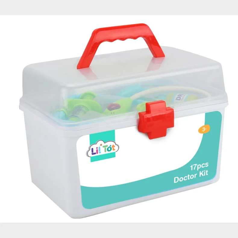 Lgekuffert med tilbehr