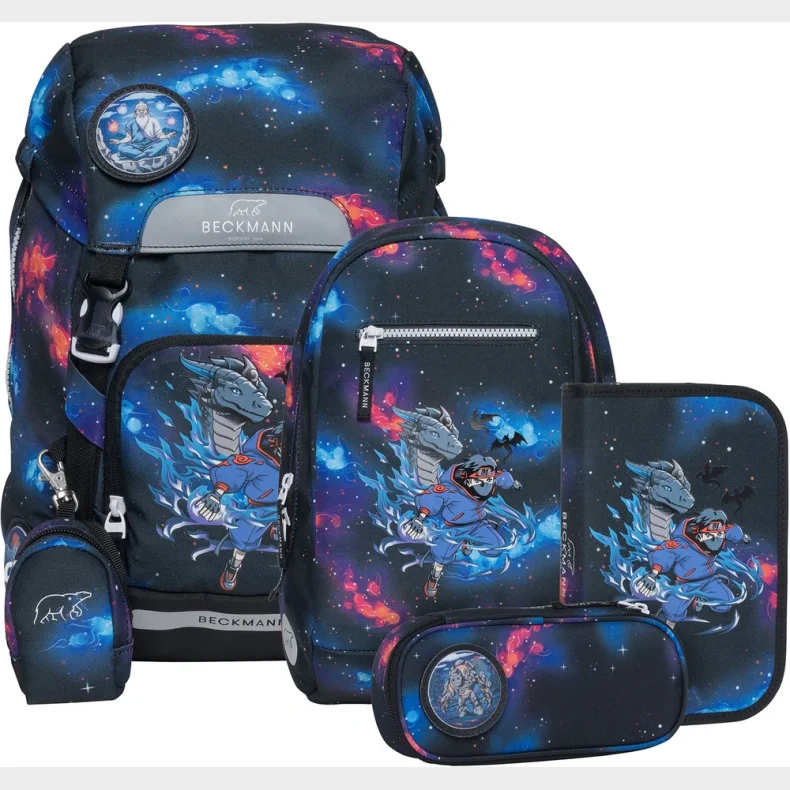 Skoletaske St Beckmann Classic Ninja Elements 22 Liter