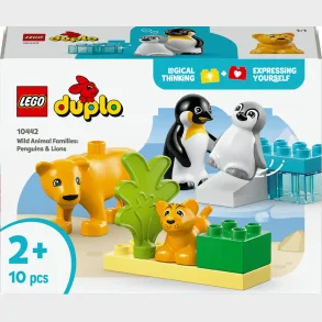 10442 DUPLO Town Vilde dyrefamilier: pingviner og lver