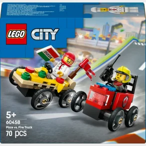 60458 LEGO City Great Vehicles Racerbilpakke  pizzabil mod brandbil