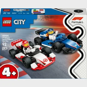 60464 City F1 Williams Racing og Haas F1-racerbiler
