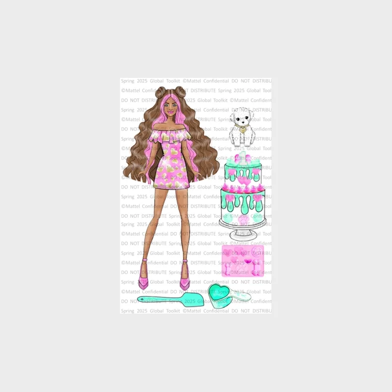 Barbie Party Unboxed mrk Dukke