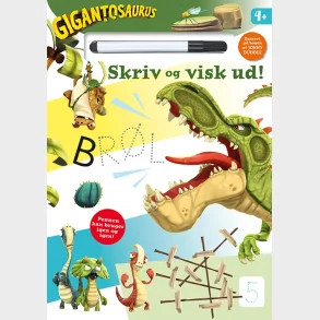 Gigantosaurus - Skriv og visk ud