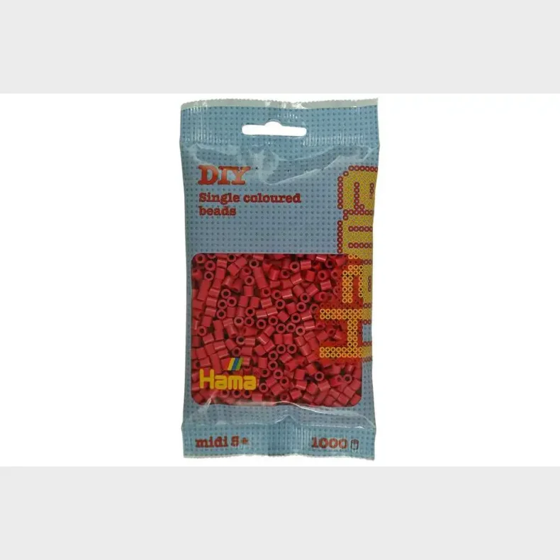 Hama midi perler 1000stk kirsebrrd