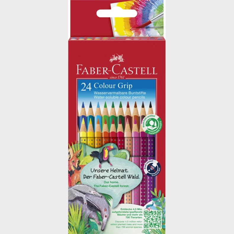 Farveblyant grip Faber-Castell 24 stk