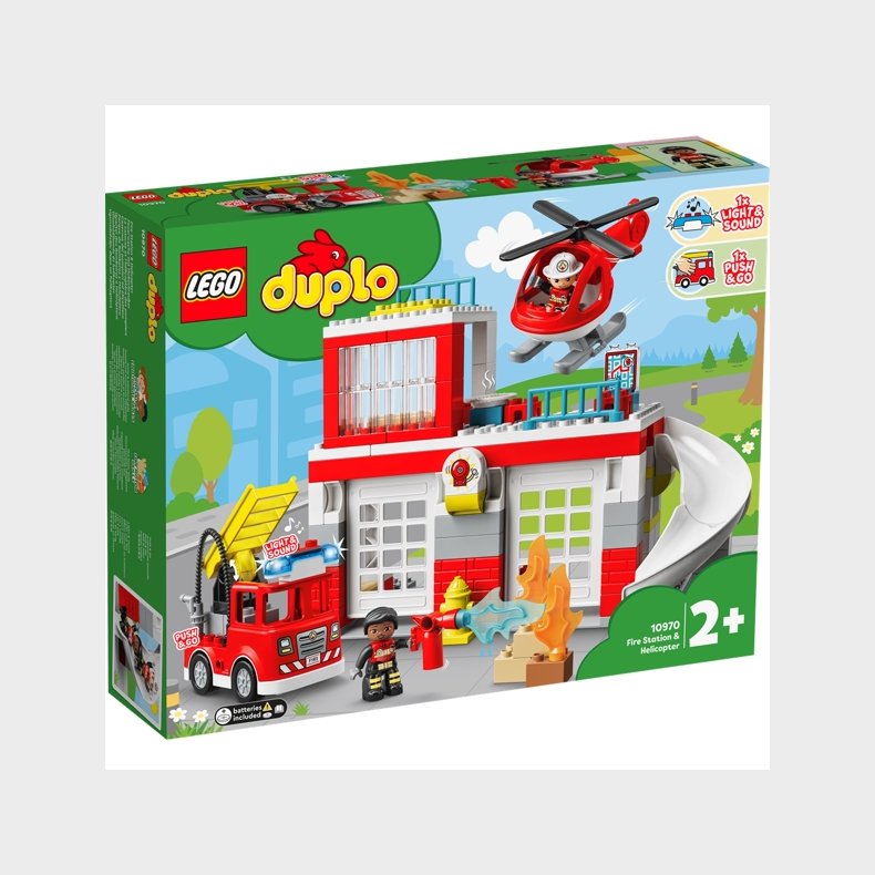 Brandstation og helikopter - 10970 - LEGO DUPLO