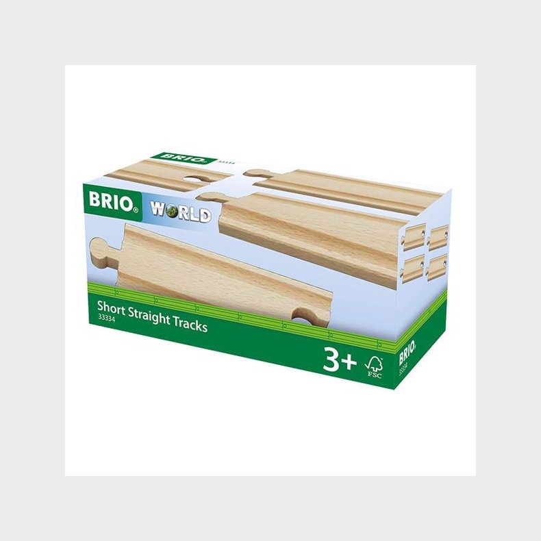 Lige skinner, korte - 33334 - BRIO togskinner