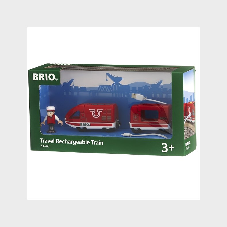 Genopladeligt tog, via USB - 33746 - BRIO Tog