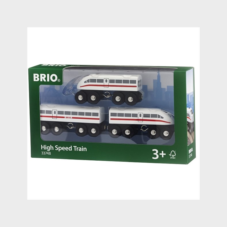 Hjhastighedstog med lyd - 33748 - BRIO Tog