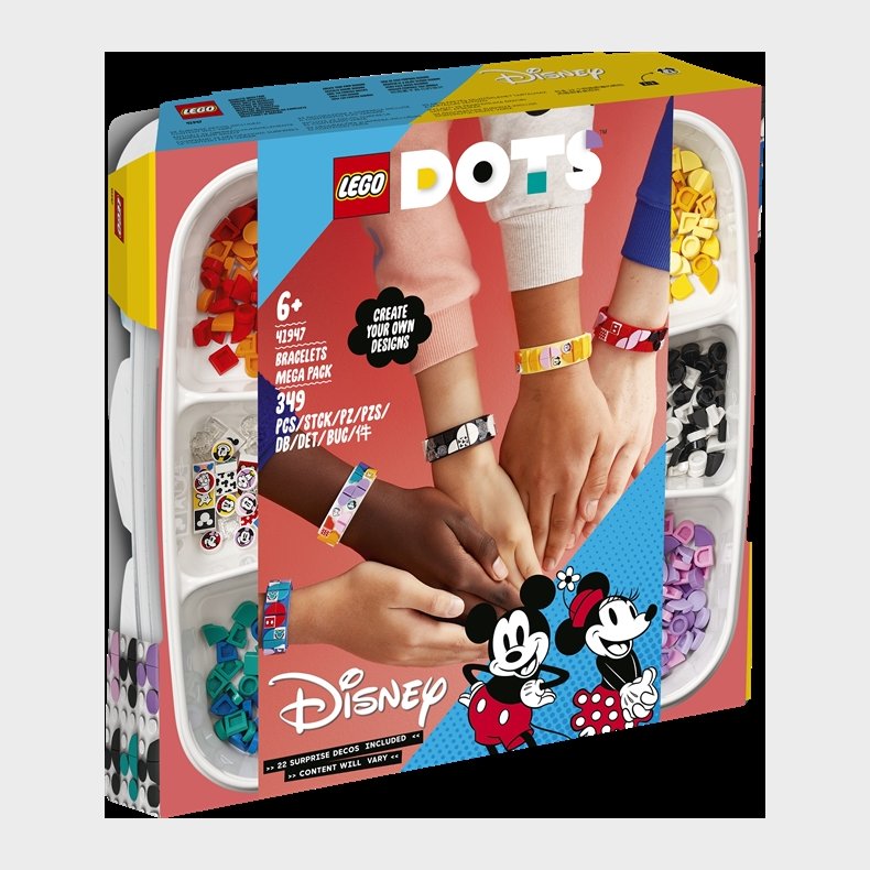 Mickey og venner armbnd-megapakke - 41947 - LEGO DOTS