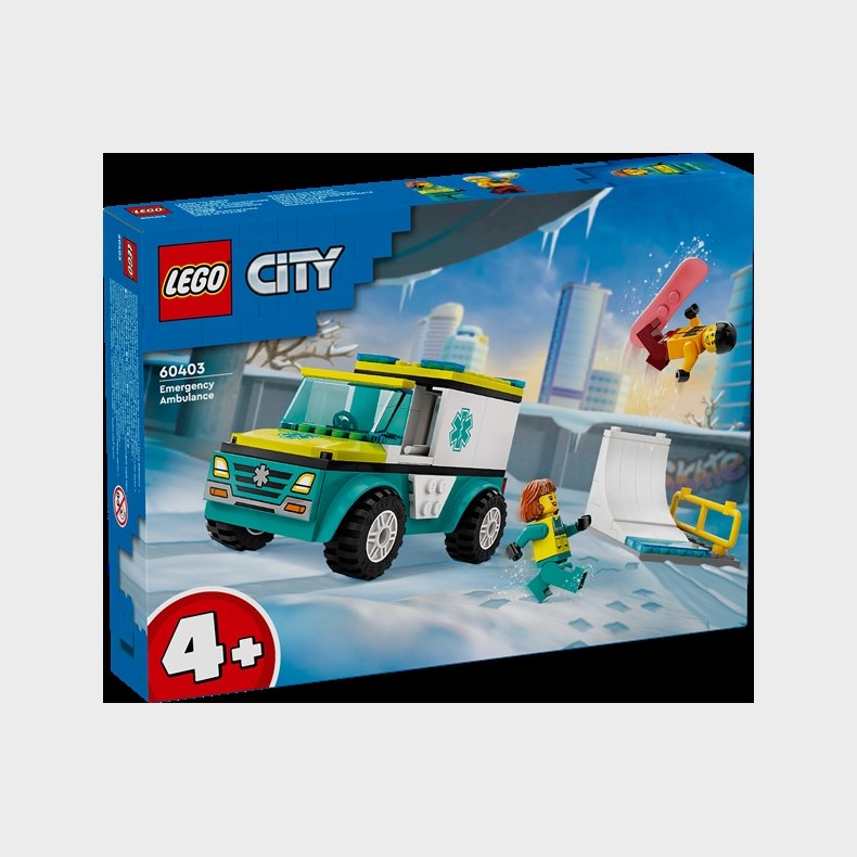 Ambulance og snowboarder - 60403 - LEGO City