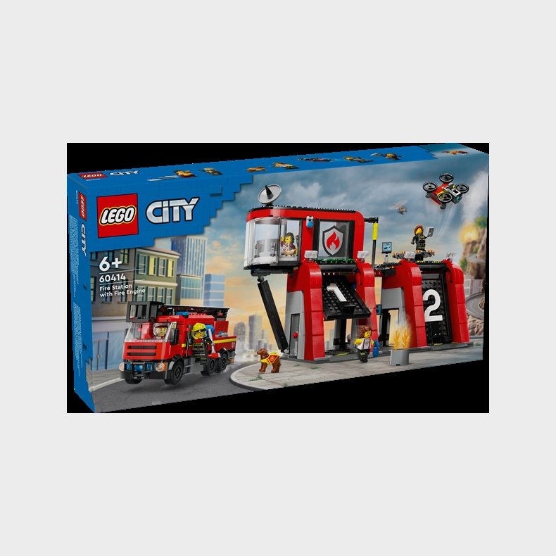 Brandstation med brandbil - 60414 - LEGO City