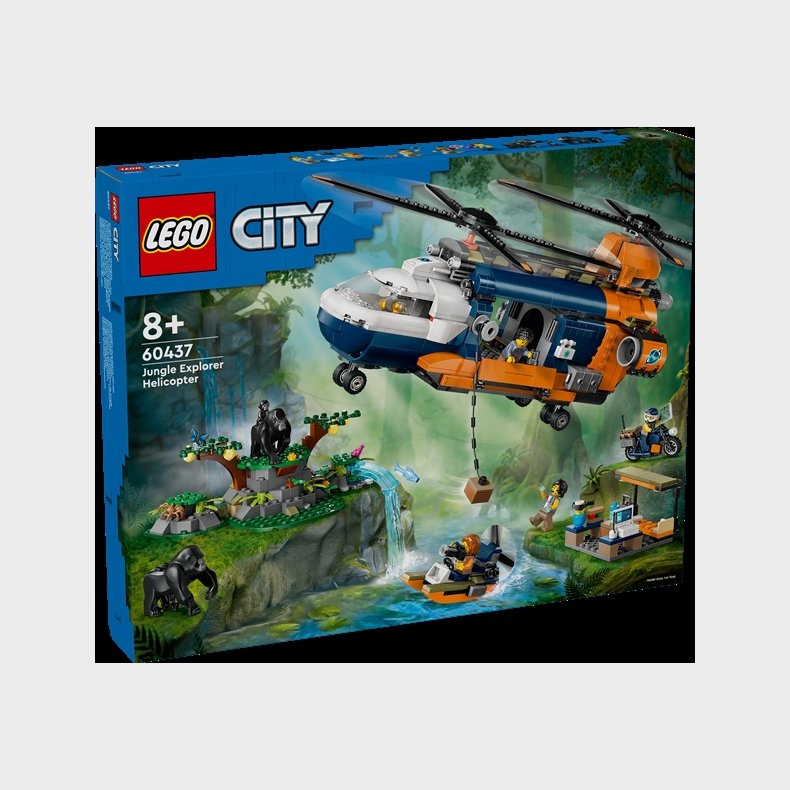 Jungleeventyr  -  helikopter og ekspeditionsbase - 60437 - LEGO City