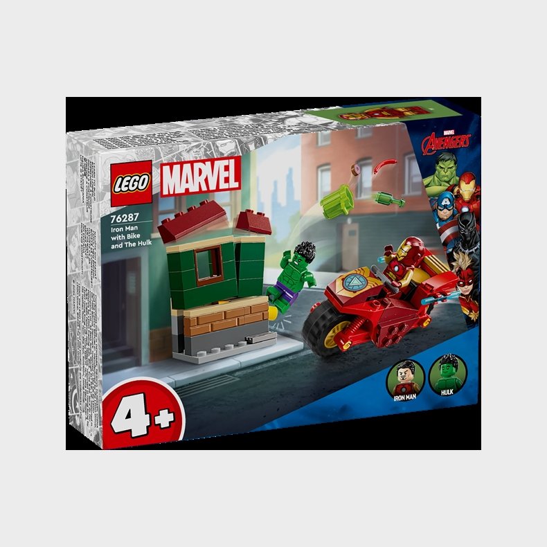 Iron Man med motorcykel og Hulk - 76287 - LEGO Super Heroes