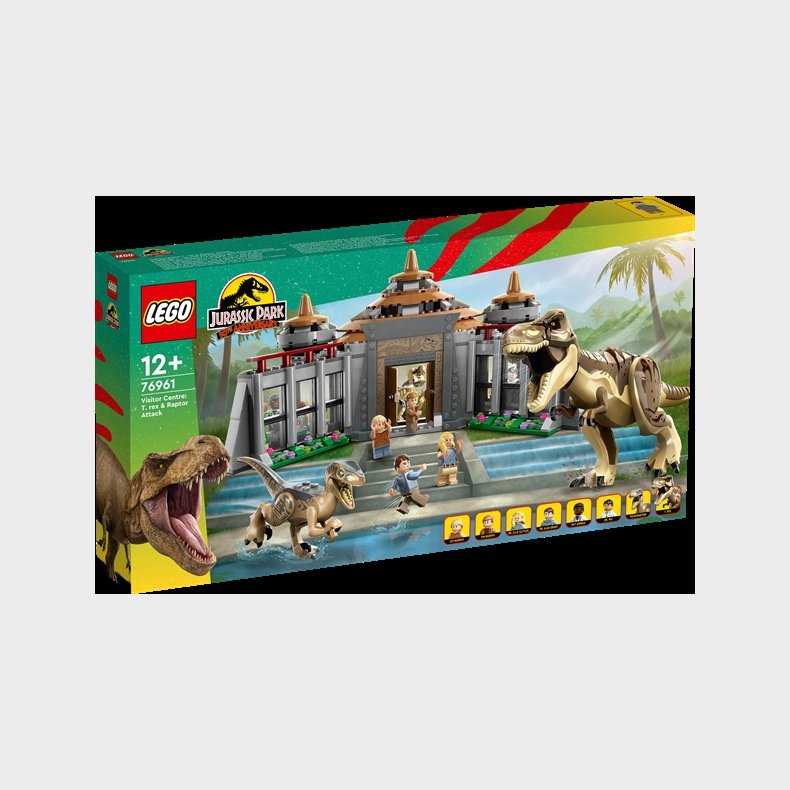 Besgscenter: T. rex- og raptor-angreb - 76961 - LEGO Jurassic World