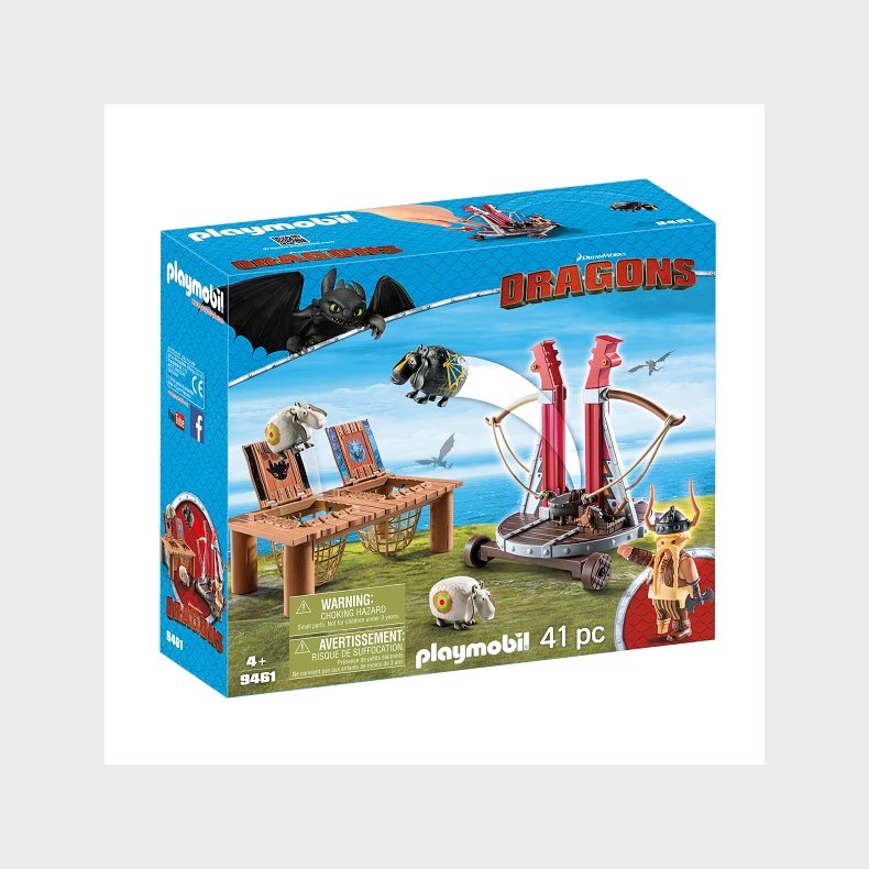 Gorbert Knaldrb med freslynge - 9461 - PLAYMOBIL Dragons