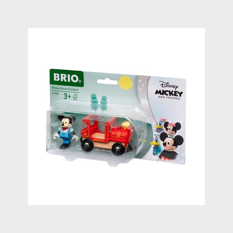 Mickey Mouse og lokomotiv - BRIO