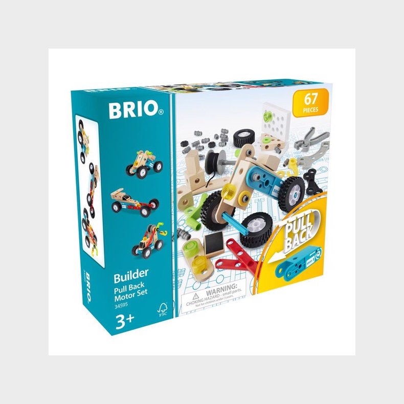 Builder Pull back-motorst - BRIO