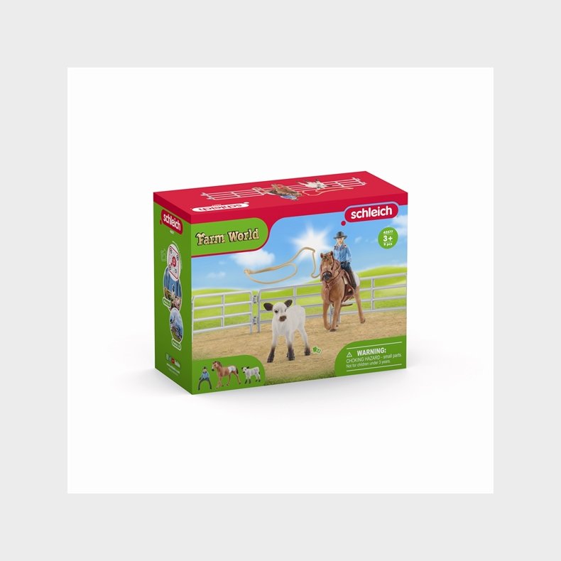 Cowgirl Team Roping Fun - Schleich