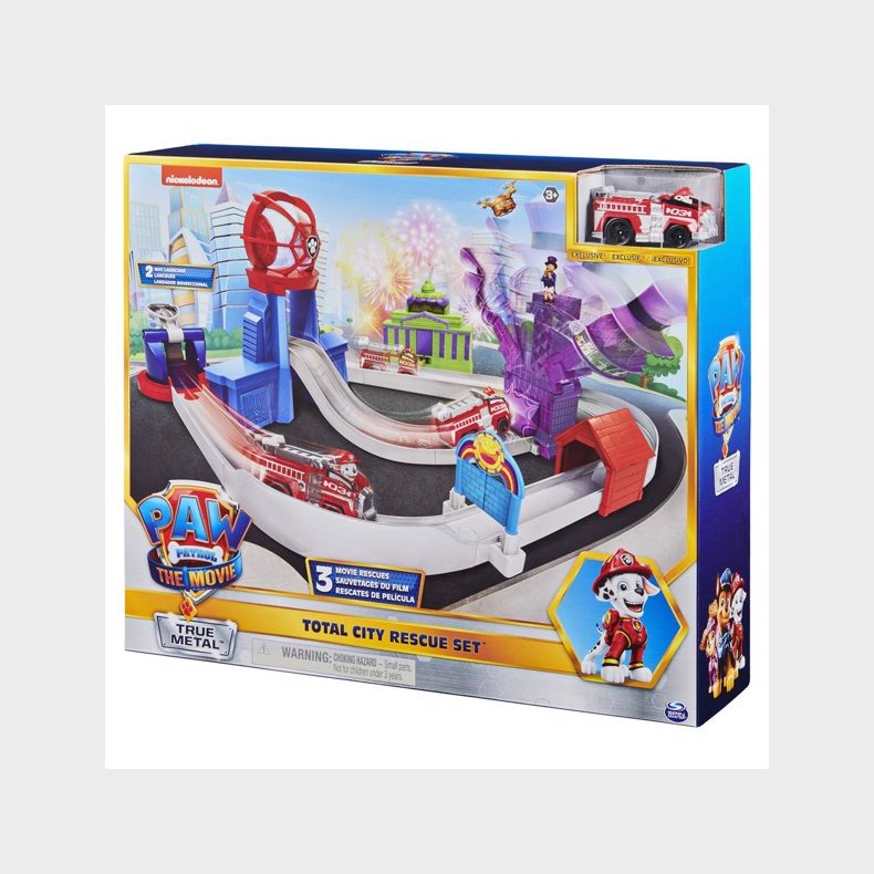 Paw Patrol Movie True Metal City Rescue Playset - Paw Patrol