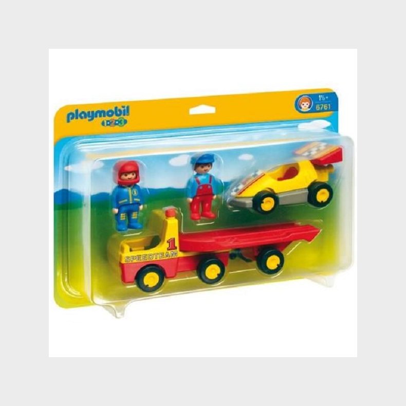 1.2.3 Bjrgningskretj med racerbil - PL6761 - PLAYMOBIL 1.2.3