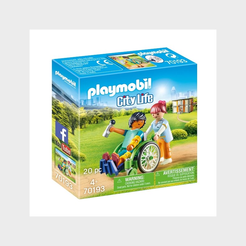 Patient i krestol - PL70193 - PLAYMOBIL City Life