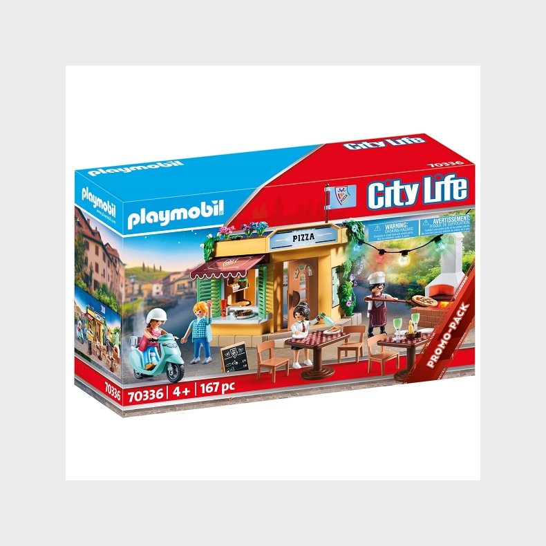 Pizzeria med grdhave - PL70336 - PLAYMOBIL City Life