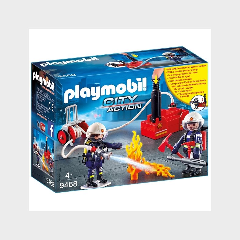 Brandmnd med vandpumpe - 9468 - PLAYMOBIL City Action