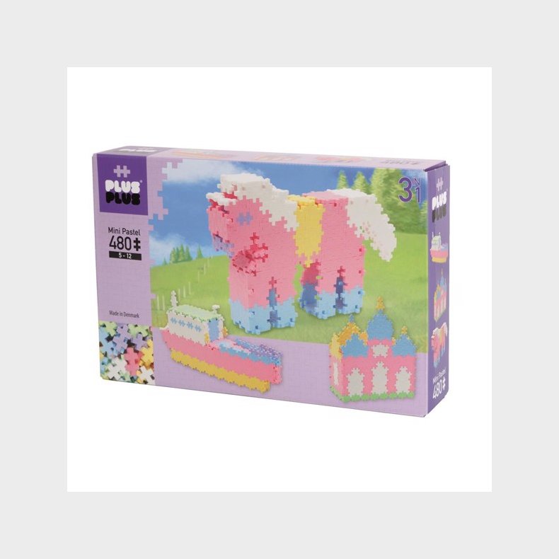 480 pcs 3-i-1 samlest, pastel  - Plus-Plus