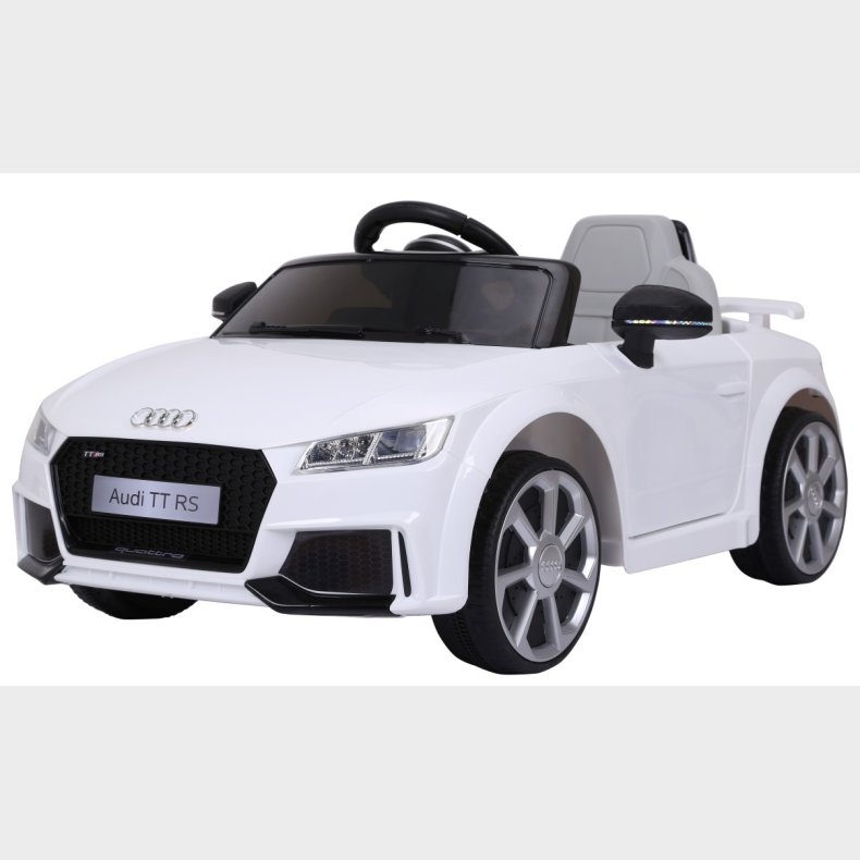 Audi TT RS ELBil til brn 12V m/2.4G Fjernbetjening, Hvid