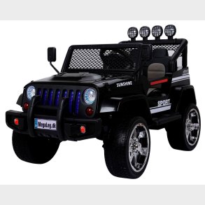 Sport SUV 4x4 12v m/4x45W + Gummihjul + fjernb