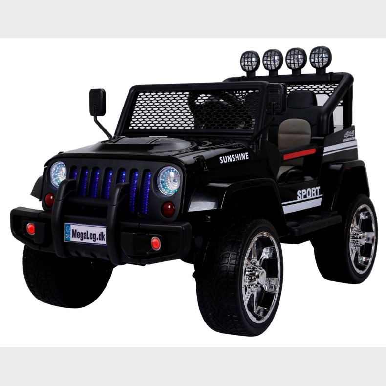 Sport SUV 4x4 12v m/4x45W + Gummihjul + fjernb