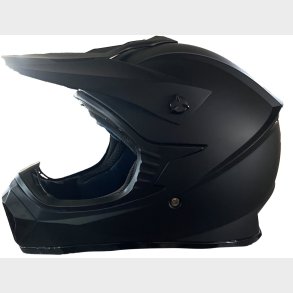 Crosser Hjelm Mat Sort str.   XS