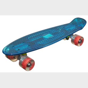 MCU-Sport Bl Transparent LED Skateboard m/LED LYS + ABEC7